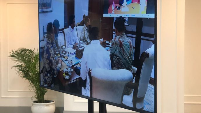 Prabowo Pimpin Ratas Secara Daring Tentang Sengketa Empat Pulau Aceh-Sumatera Utara