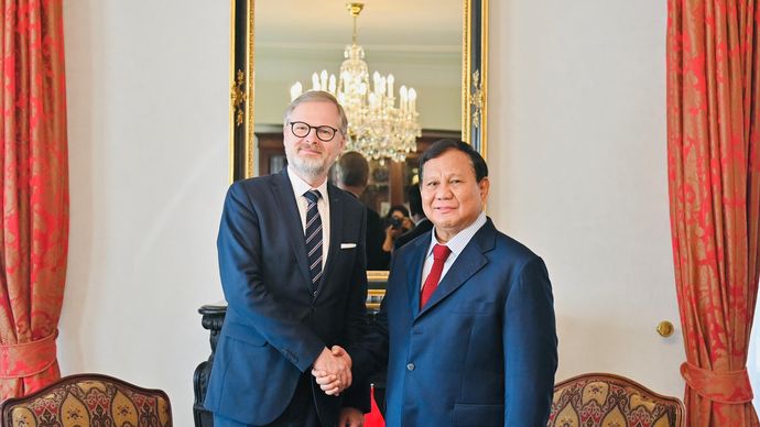 Presiden Prabowo Terima Kunjungan PM Ceko Petr Fiala