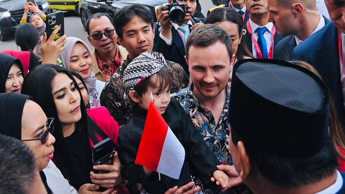 Presiden Prabowo Disambut Diaspora Indonesia di St. Petersburg