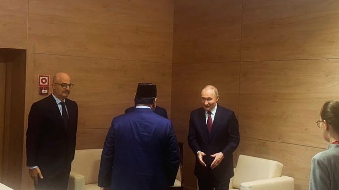 Dasco Unggah Pertemuan Prabowo-Putin dan 2 Panglima Negara