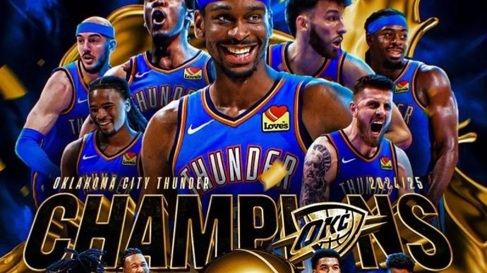 Oklahoma City Thunder raih gelar juara NBA pertama