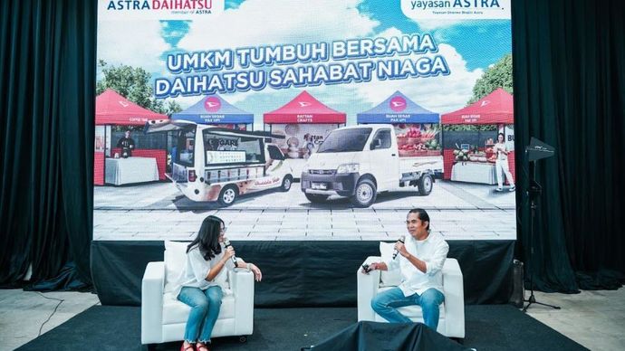 Astra Daihatsu berkolaborasi dengan Yayasan Astra - Yayasan Dharma Bhakti Astra menggelar acara &quot;UMKM Tumbuh Bersama Daihatsu Sahabat Niaga&quot;&nbsp;di Chillax SCBD. (Foto: Istimewa/Daihatsu)
