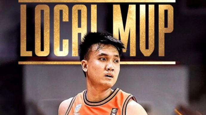 Dokumentasi Agassi Yeshe Goantara pebasket Pelita Jaya Jakarta yang meraih IBL Local MVP 2025.