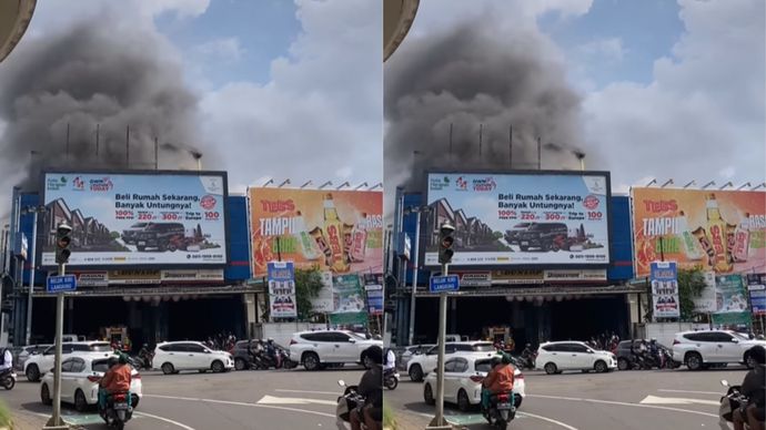 Toko Ban Kebakaran di Bekasi