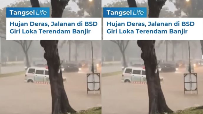 BSD hujan dan dikepung banjir