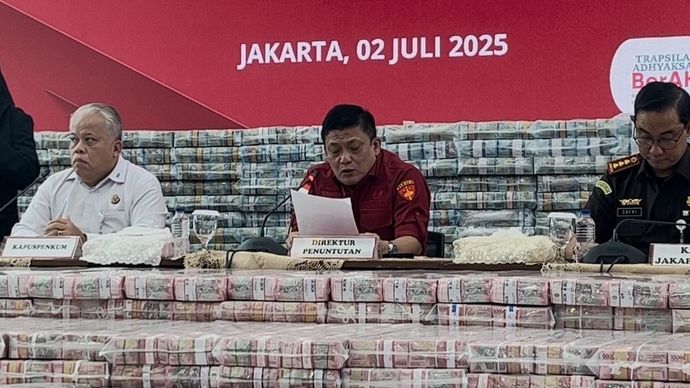 Konferensi Pers Perkembangan  Penanganan Perkara Tindak Pidana Korupsi 