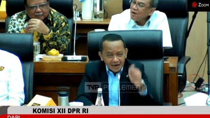 Menteri ESDM Bahlil Lahadalia. 