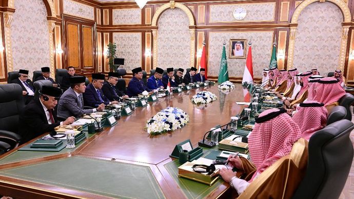 Prabowo dan Pangeran MBS Tandatangani Minutes of Meeting Dewan Koordinasi Tertinggi Indonesia&ndash;Arab Saudi
