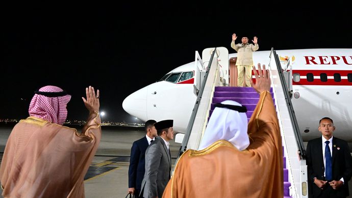 Presiden Republik Indonesia, Prabowo Subianto, mengakhiri kunjungan kenegaraannya di Kerajaan Arab Saudi 