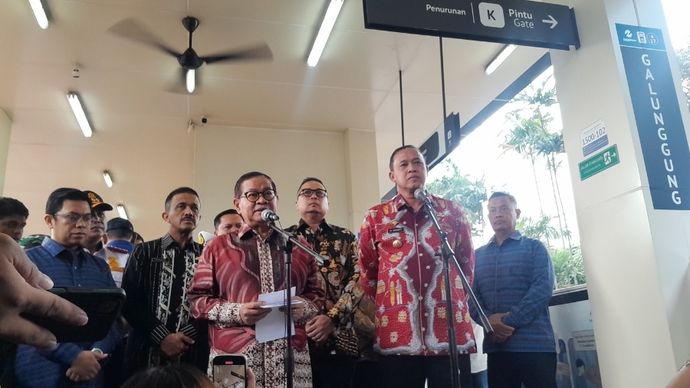 Pramono Anung dan Wali Kota Bekasi