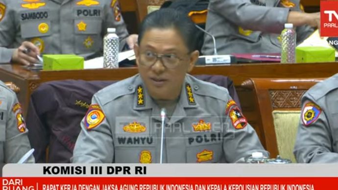 Asrena Kapolri, Komjen Wahyu Hadiningrat. 