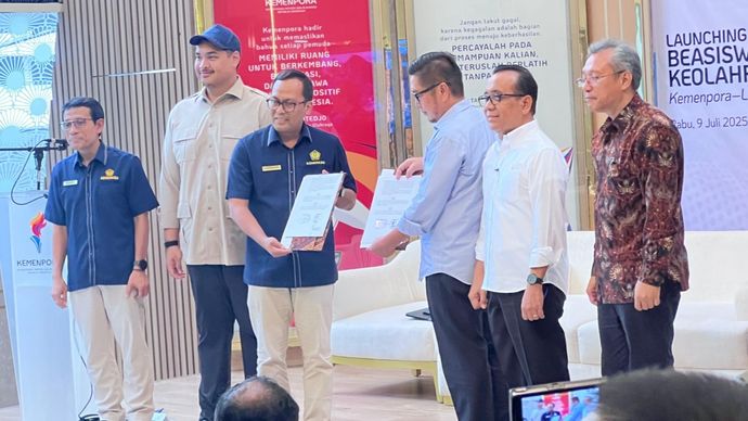 Peluncuran beasiswa LPDP-Kemenpora untuk atlet dan eks atlet. 