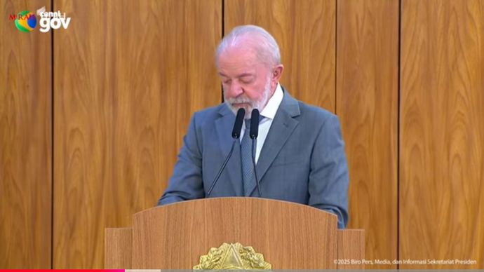 Presiden Brasil Luiz In&aacute;cio Lula da Silva