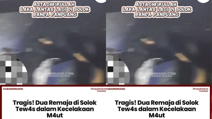 Korban yang identitasnya belum dirilis oleh pihak berwajib. Petugas kepolisian dari Satlantas Polres Solok Kota telah tiba di lokasi untuk melakukan olah TKP dan mengevakuasi korban.