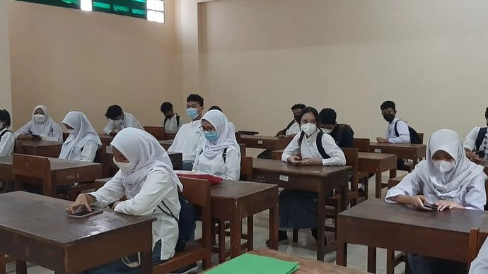 Ilustrasi siswa. 