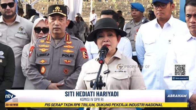 Ketua Komisi IV DPR RI, Siti Hediati Hariyadi atau Titiek Soeharto.