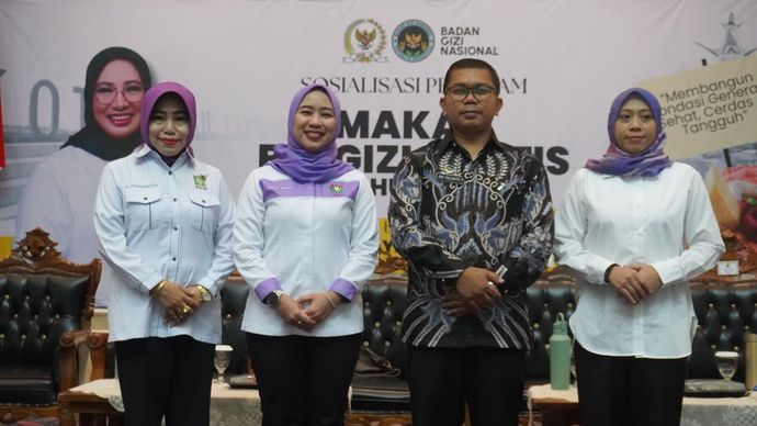 Sosialisasi dengan mengangkat tema bersama mewujudkan generasi sehat Indonesia ini bertempat di Balai Keratun Pemprov Lampung, Bandar Lampung, Sabtu, 12 Juli 2025.