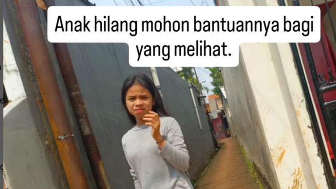 remaja wanita dilaporkan hilang
