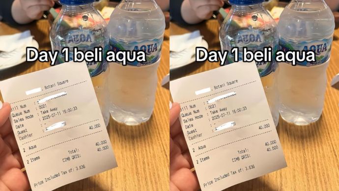 Harga Aqua 2 Botol Bikin Kaget di Botani