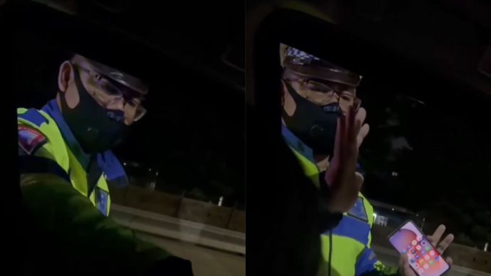 Polisi Tilang Pemobil yang Pakai SIM Luar Jakarta