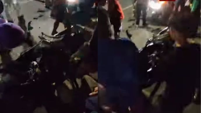 kecelakaan balap liar di Cibubur