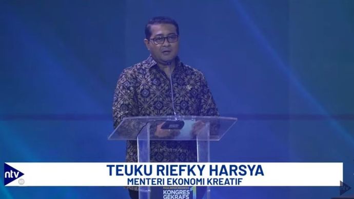 Menteri Ekonomi Kreatif/Kepala Badan Ekonomi Kreatif Teuku Riefky Harsya.