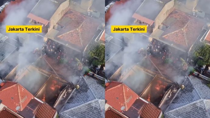 Kebakaran terjadi di komplek perumahan Patal Senayan yang berlokasi di Jalan Masjid IV, Grogol Utara, Kebayoran Lama, Jakarta Selatan, pada Minggu (20/7) sekira pukul 15.50 WIB. Saat ini sudah dalam penanganan petugas Damkar.