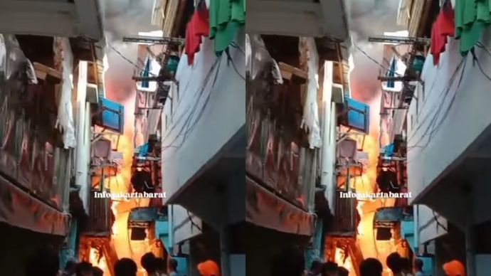 Telah terjadi kebakaran pada senin 21/07 sekitar pukul 09:20 WIB di wilayah jl duri utara 2 jakartabarat,