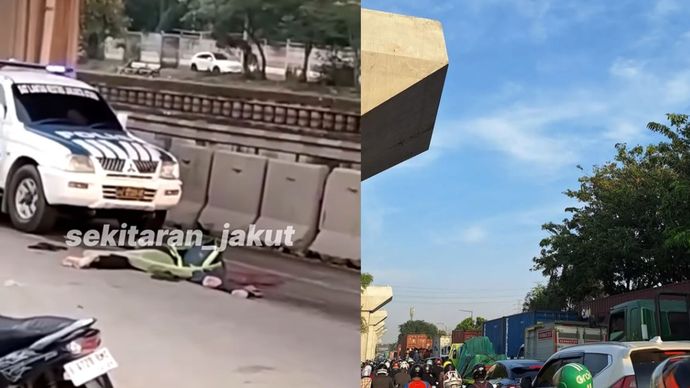 Sebuah kecelaakan terjadi antara pengendara sepeda motor beat bernopol B 4434 FMF dan mobil kontainer di Jalan RE Martadinata Ancol Pademangan Jakarta Utara Pada Rabu Pagi 23 Juli 2025 sekitar pukul 07.00 WIB