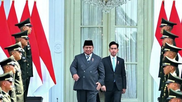 Presiden Prabowo Subianto dan Wakil Presiden Gibran Rakabuming Raka. 