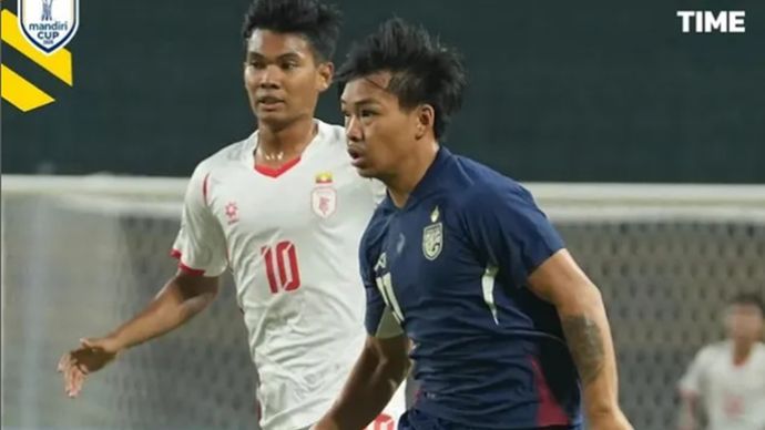 Thailand bermain imbang 0-0 melawan Myanmar di Piala AFF U-23 2025.
