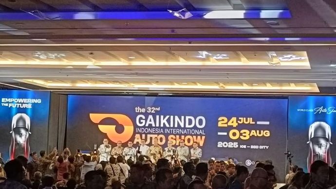 Pameran otomotif tahunan Gaikindo Indonesia International Auto Show (GIIAS) 2025 resmi dibuka pada Kamis, 24 Juli 2025. (Foto: Adiantoro/NTV)