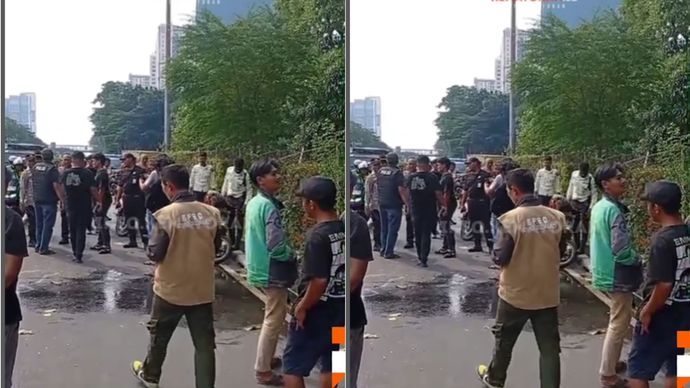Seorang pengendara motor Honda Beat Street dengan pelat nomor B 3831 PAI dilaporkan meninggal dunia setelah tertimpa pohon tumbang akibat angin kencang yang melanda kawasan tersebut.