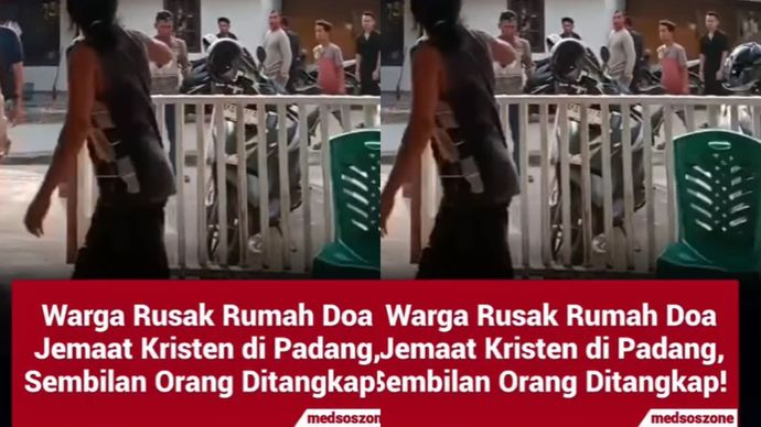  Viral di medsos perusakan rumah doa umat Kristen terjadi di Kelurahan Padang Sarai, Kecamatan Koto Tangah, Kota Padang, Sumatra Barat, Minggu (27/07).