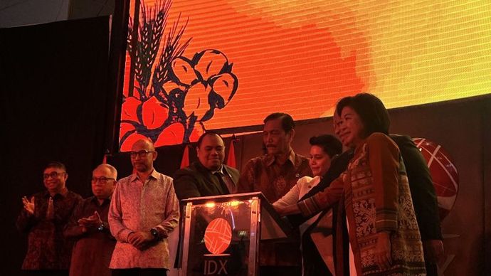 Peluncuran Yayasan Padi Kapas Indonesia (YPKI) di Bursa Efek Indonesia (BEI), Jakarta, Senin (28/7/2025). ANTARA/M. Baqir Idrus Alatas.