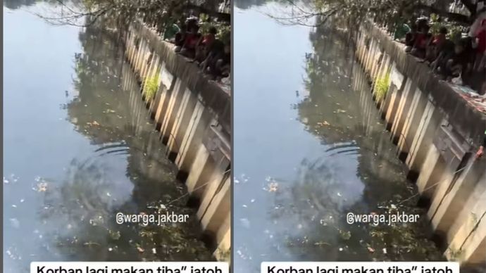 Pria tersebut dilaporkan terjatuh saat makan di pinggir tanggul pada Sabtu (26/7) siang. Diduga, ia mengalami kejang akibat penyakit epilepsi yang dideritanya kambuh, menyebabkan tubuhnya jatuh ke sungai.