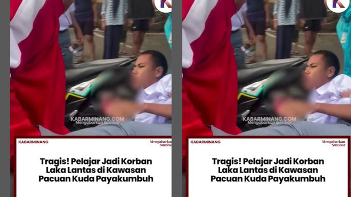 Seorang pelajar mengalami kecelakaan lalu lintas di sekitar Kawasan Gelanggang Pacuan Kuda, Kota Payakumbuh, Selasa (29/07/2025) sore, sekitar pukul 16.50 WIB.