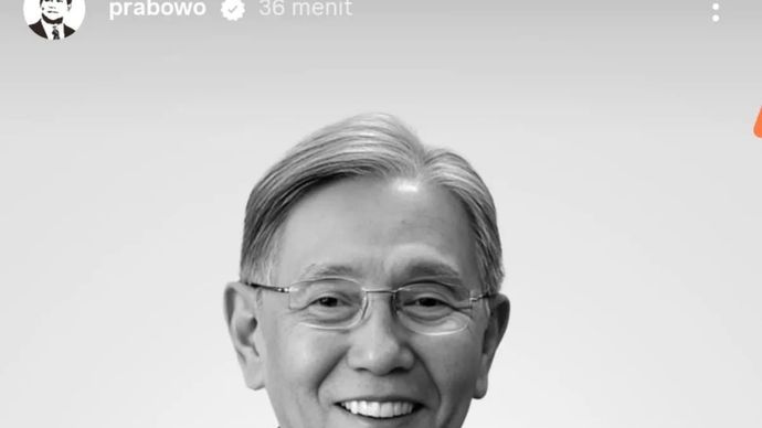 Presiden RI Prabowo Subianto menyampaikan bela sungkawa atas berpulangnya Ekonom Senior Kwik Kian Gie melalui media sosial Instagram resmi miliknya @prabowo yang diunggah pada Selasa, 29 Juli 2025. (ANTARA/Mentari Dwi Gayati)