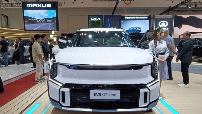 Kia EV9 GT-Line. (Foto: Adiantoro/NTV) 