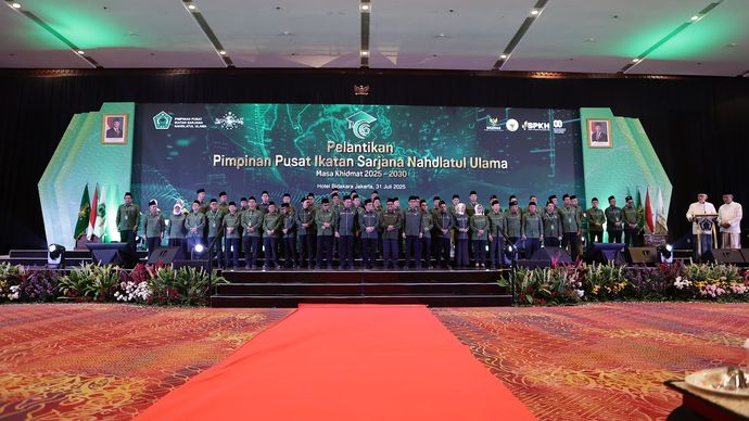 Pelantikan PP ISNU 2025-2030. Kamis, 31 Juni 2025.