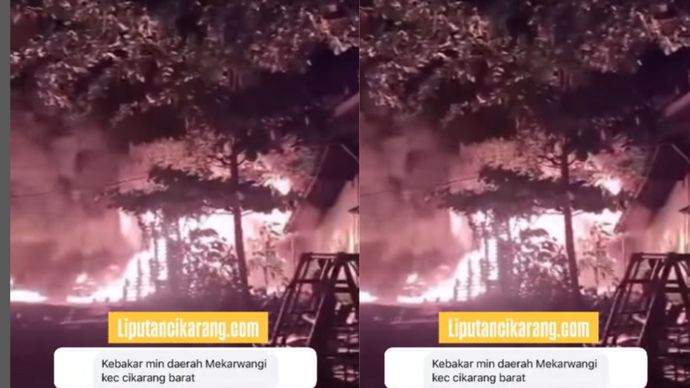 kebakaran di cikarang
