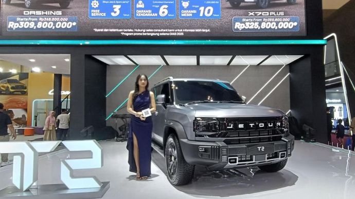 JETOUR T2 tampil di GIIAS 2025. (Foto: Adiantoro/NTV)