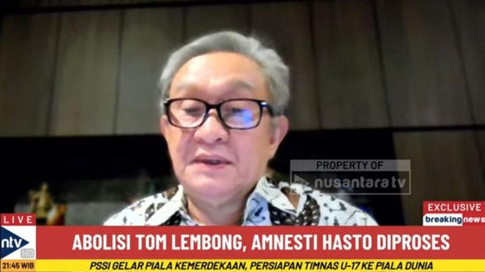 Pengacara Hasto Kristiyanto, Maqdir Ismail. 