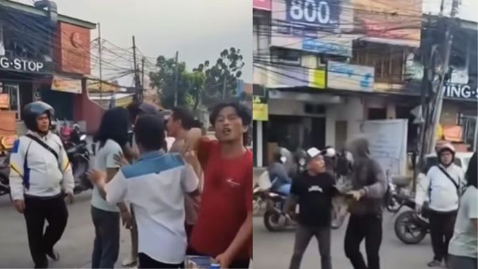 Pengeroyokan terhadap seorang sopir taksi listrik (TL) di kawasan Pom Bensin Parakan, Pamulang, Tangerang Selatan, pada Jumat (1/8) sekitar pukul 16.30 WIB.