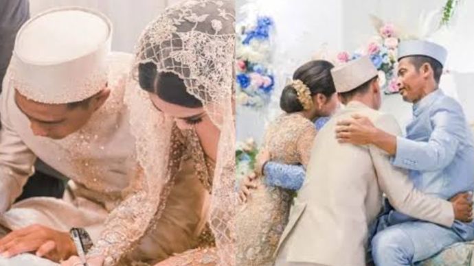 Foto pernikahan Pratama Arhan dan Azizah Salsah yang hilang dari IG