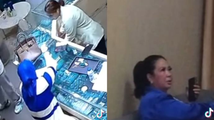 Wanita Tenteng Tas Hermes Tapi Malah Curi Berlian