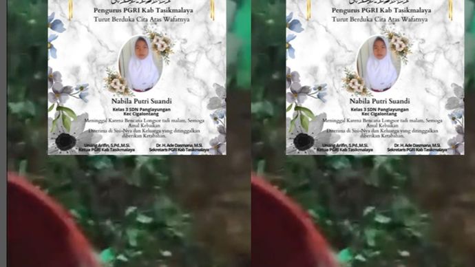 Anak Perempuan 8 Tahun Tewas Tertimpa Longsor di Tasikmalaya