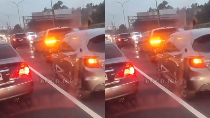 Kecelakaan Beruntun di Tol Jagorawi-Cimanggis Pagi Ini