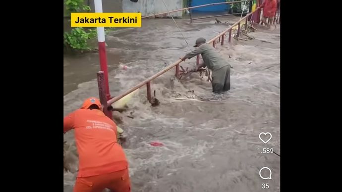 Banjir di Cipinang Melayu. 