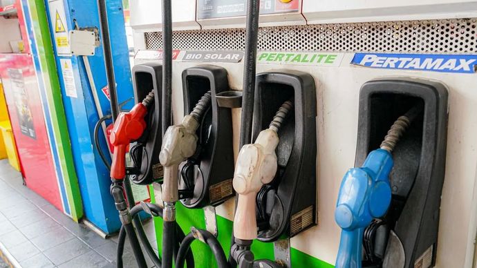Nozzle SPBU.  PT Pertamina Patra Niaga. Rabu, 6 Agustus 2025.